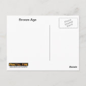 Bronzezeitroboter Postkarte (Rückseite)