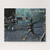 Bronzezeitroboter Puzzle (Horizontal)