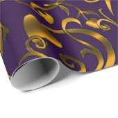 Bronzieren Sie 8. Hochzeitstag Geschenkpapier (Rolleneckpunkt)