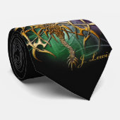 Bronzierter Drache Krawatte (Gerollt)