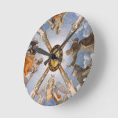 Bronzino - Decke der italienischen Kunstkapelle Runde Wanduhr (Winkel)