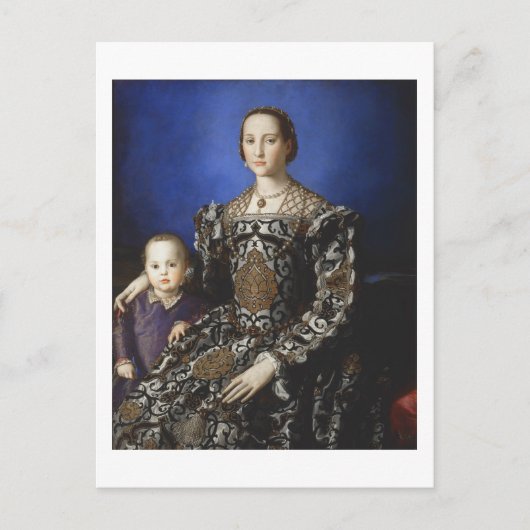 Bronzino Eleanor von Toledo und ihrem Sohn Postkarte (Vorderseite)