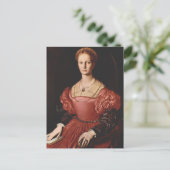 Bronzino - Lucrezia Panciatichi - 1540 Postkarte (Stehend Vorderseite)