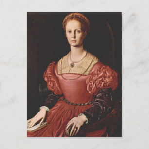 Bronzino - Lucrezia Panciatichi - 1540 Postkarte