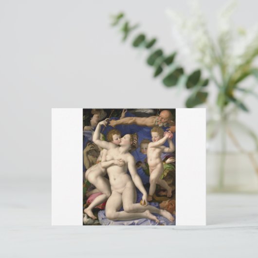 Bronzino: Venus, Cupid, Torheit und Zeit Postkarte (Stehend Vorderseite)