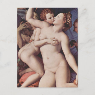 Bronzino - Vorwurf der Liebe Postkarte
