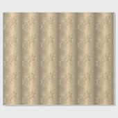 Bronzy Snowflakes Geschenkpapier (Flach)