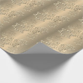 Bronzy Snowflakes Geschenkpapier (Ecke)
