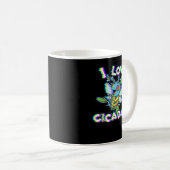 Brood X Cicada I Liebe Cicada Kaffeetasse (VorderseiteRechts)