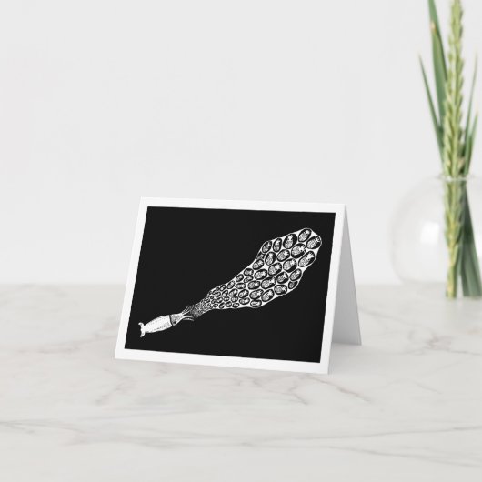 Brooding-Tintenfisch Karte (Vorderseite)