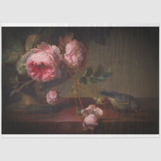 Broody Floral Decoupage Seidenpapier (Vorderseite)