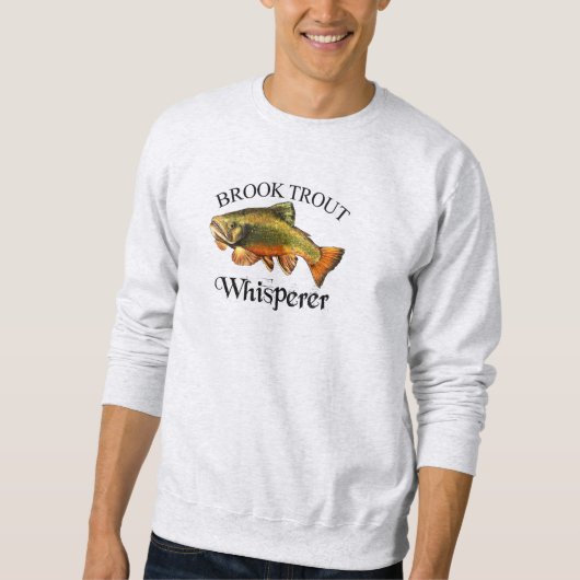 Brook-Forellen-Flüsterer Leicht Sweatshirt (Vorderseite)
