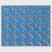 Brook Foreut Fish Wrapping Paper Geschenkpapier (Flach)