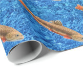 Brook Foreut Fish Wrapping Paper Geschenkpapier (Rolleneckpunkt)