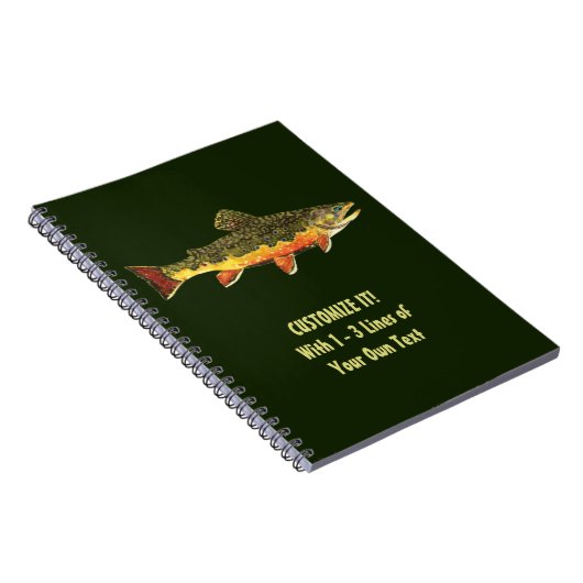 Brook Foreut Fisherman Notizblock (Rechte Seite)