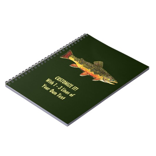 Brook Foreut Fisherman Notizblock (Linke Seite)