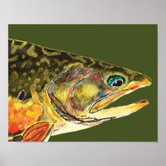 Brook Foreut Fisherman Poster (Vorne)