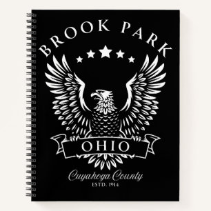 Brook Park Cuyahoga Landkreis Ohio Vintag Eagle Notizblock
