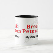 Brook Peterson Mystery Author Logo-Tasse Tasse (Zentrum)