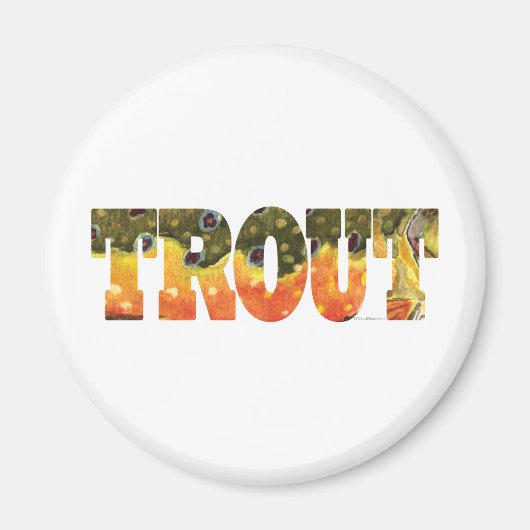 Brook Trout Art Magnet (Vorne)