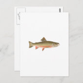 Brook Trout Art Postkarte (Vorne/Hinten)