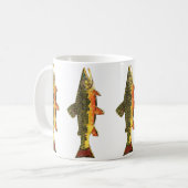 Brook Trout Fischmalerei Kaffeetasse (Vorderseite Links)