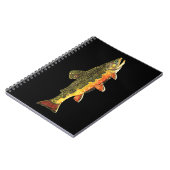 Brook Trout Fischmalerei Notizblock (Linke Seite)