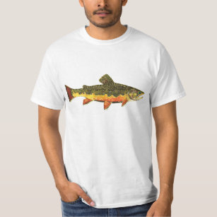 Brook Trout Fischmalerei T-Shirt