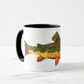 Brook Trout Fischmalerei Tasse (Vorderseite Links)