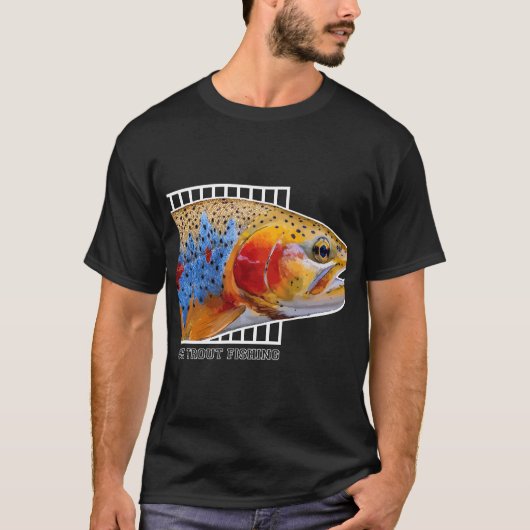Brook Trout Fishing Colorful Gift T-Shirt (Vorderseite)