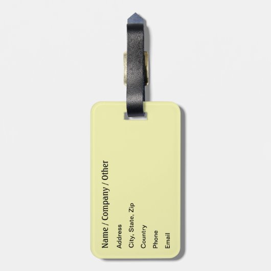 Brook Trout Fly Fisherman Gepäckanhänger (Rückseite vertikal)