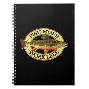 Brook Trout Fly Fisherman Notizblock