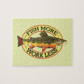 Brook Trout Fly Fisherman Puzzle (Horizontal)