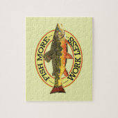 Brook Trout Fly Fisherman Puzzle (Vertikal)