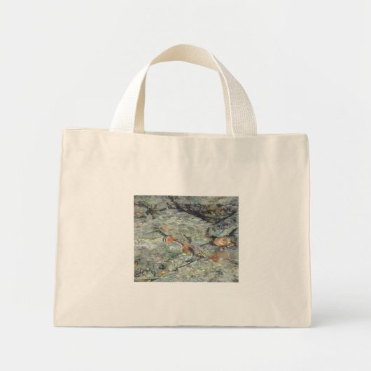 Brook Trout Geschenke Leinwand wiederverwendbare T Mini Stoffbeutel (Vorne)