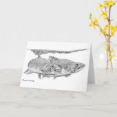 Brook Trout Karte (Gelbe Blume)