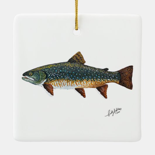 Brook Trout Keramikornament (Rückseite)