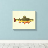 Brook Trout Leinwanddruck (Insitu (Holzboden))
