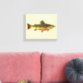Brook Trout Leinwanddruck (Insitu (Wohnzimmer))