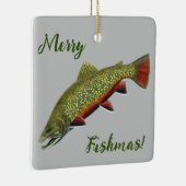 Brook Trout Merry Fishmas Ornament (Rechts)