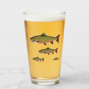 Brook Trout Pub Glass Family Glas