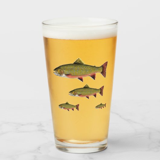 Brook Trout Pub Glass Family Glas (Vorne (Gefüllt))