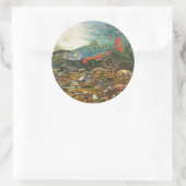 Brook Trout Runder Aufkleber (Tasche)