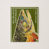 Brook Trout Salvelinus Fontinalis Ichthyology Fish Puzzle (Vertikal)