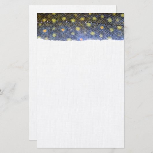 Brook Trout Scales Briefpapier (Vorne/Hinten)