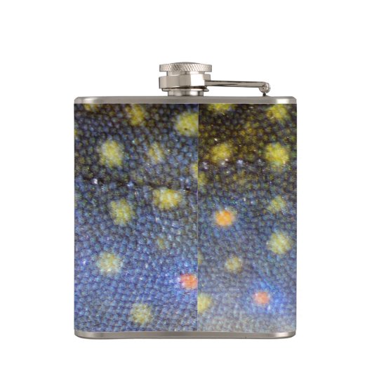 Brook Trout Scales Flachmann (Rückseite)