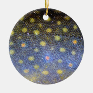 Brook Trout Scales Keramik Ornament