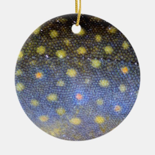 Brook Trout Scales Keramik Ornament (Vorne)