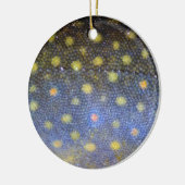 Brook Trout Scales Keramik Ornament (Links)