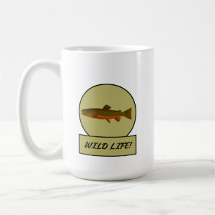 Brook Trout White Tasse
